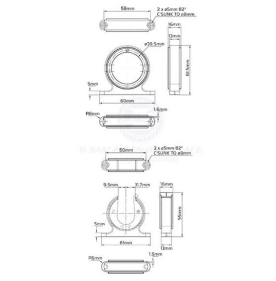 RELAXN 316G S/S ROD HOLDER HANGER - Image 2
