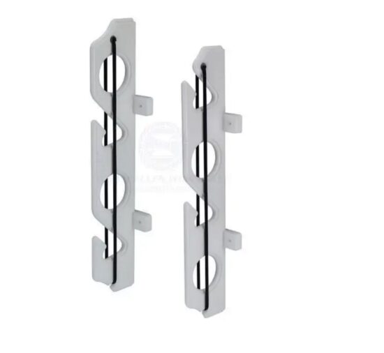 ROD RACK - 4 RODS WHITE WITH BUNGEE LOCK