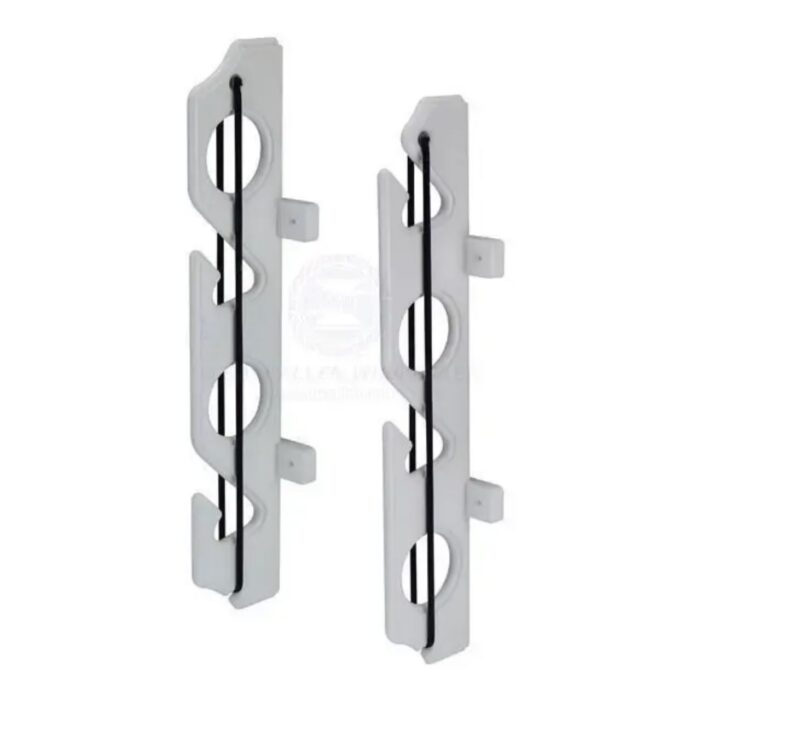 ROD RACK - 4 RODS WHITE WITH BUNGEE LOCK