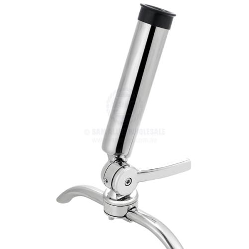 ROD HOLDER 316 SS ADJUSTABLE RAIL MOUNT 22-32MM