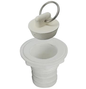 COMPLETE 1" 25MM SINK WASTE WITH PLUG