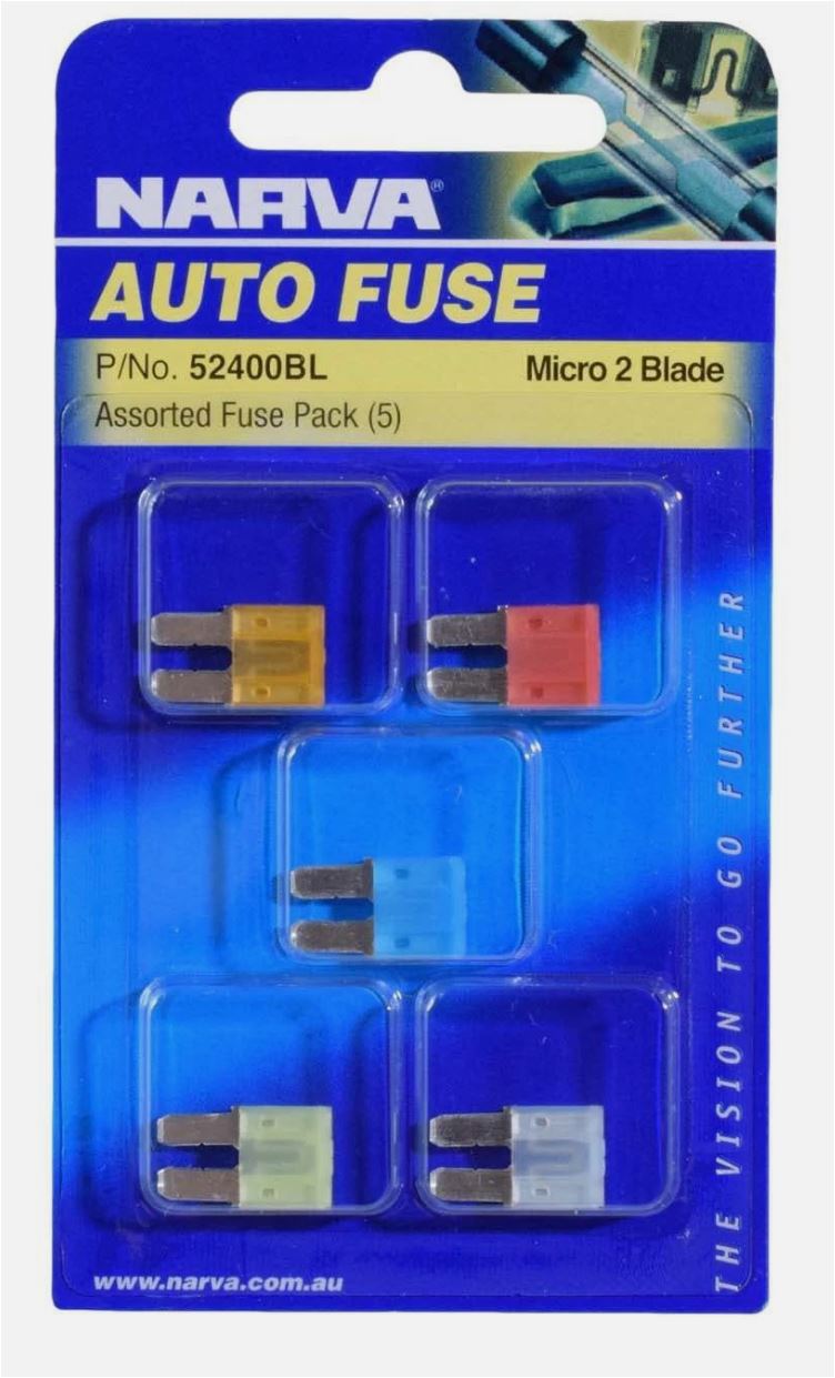 NARVA MICRO 2 BLADE FUSE ASSORT (5)