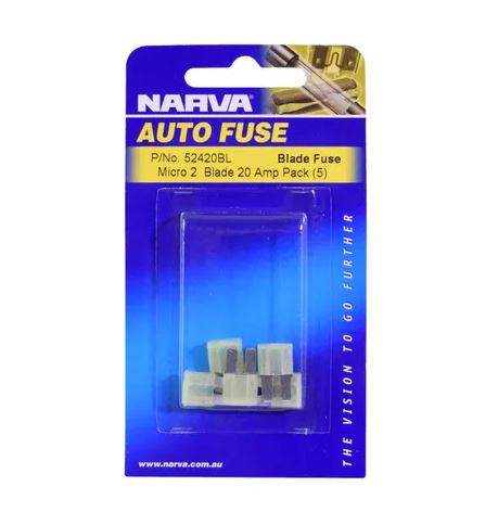 NARVA 20 AMP MICRO 2 BLADE FUSE