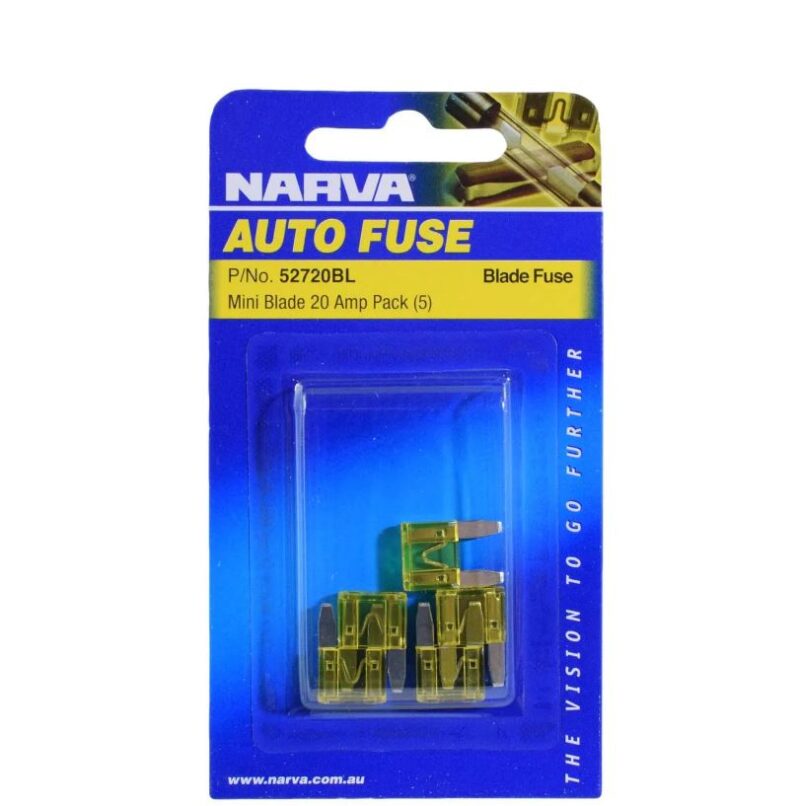 NARVA MINI BLADE 20 AMP BL PK 5