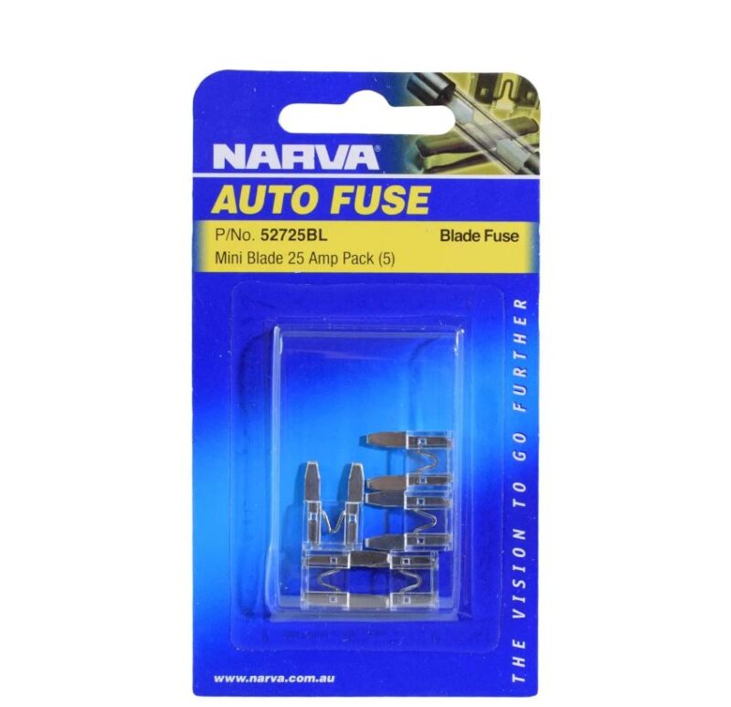 NARVA MINI BLADE 25 AMP BL PK 5
