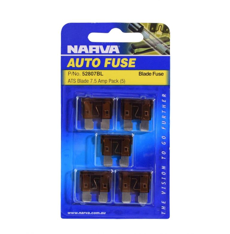 NARVA BLADE AF7.5 AMP BL PK 5