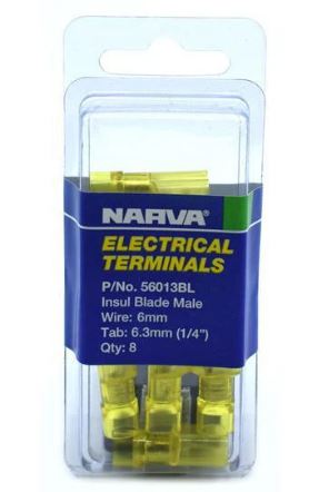 MALE BLADE TERMINAL YEL 6.3MM