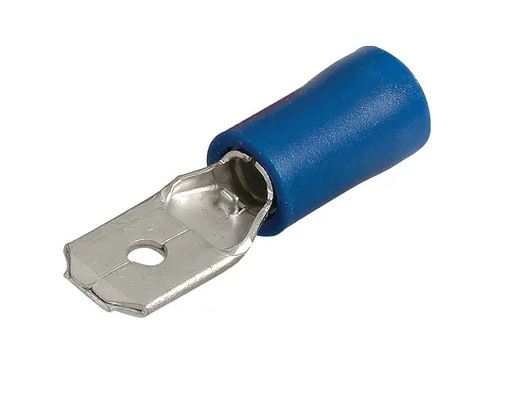 MALE BLADE TERMINAL BLUE 6.3MM