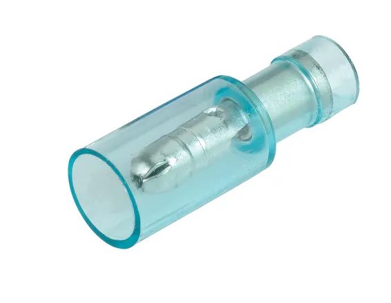 MALE BULLET BLUE POLY 5MM