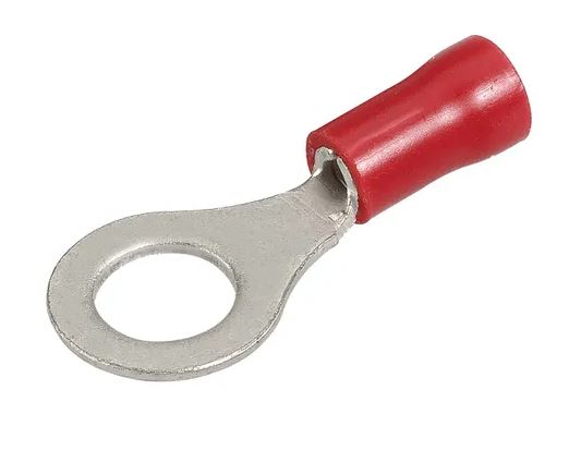 RING TERMINAL (RED) 6.3MM