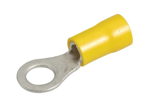 RING TERMINAL (YELLOW) 6.3MM