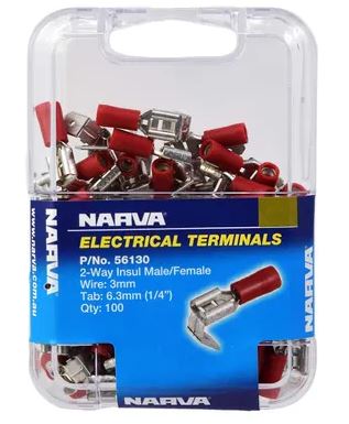 2-WAY INS CONN RED (100)