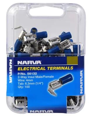 2-WAY INS CONN BLUE (100)