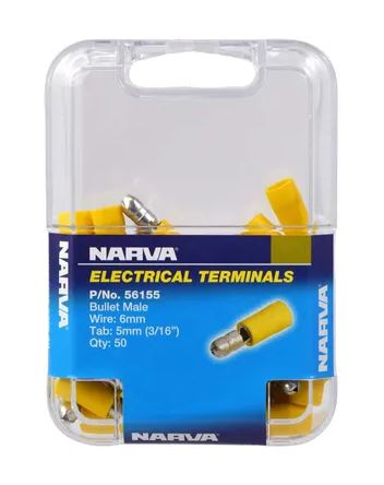 MALE YELLOW BULLET TERMINAL (50)