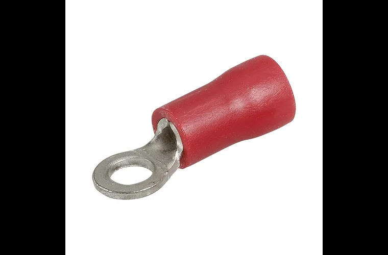 RING TERMINAL RED 3MM (100)