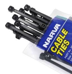 NARVA CABLE TIE 4.8 X 300 25PK