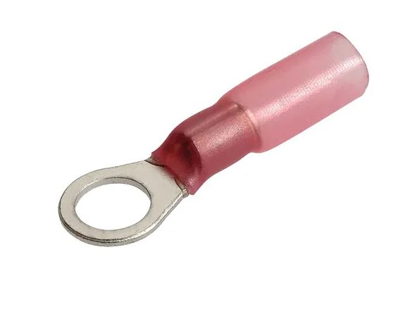 5.0MM ADHESIVE LINED RING TERMINAL RED(50)