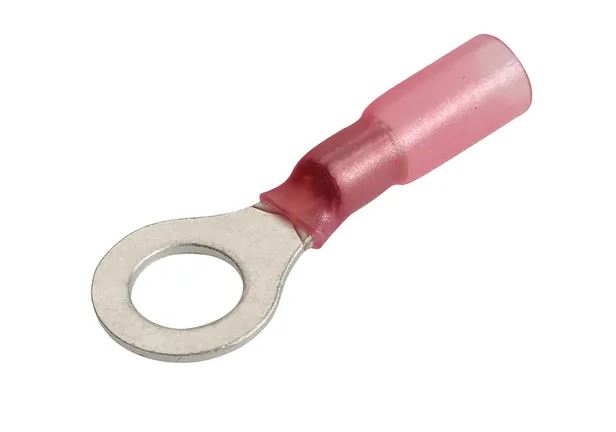 6.3MM ADHESIVE LINED RING TERMINAL RED(50)