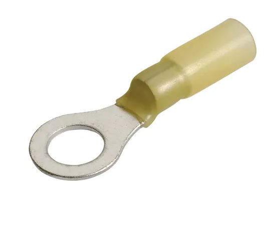 8.4MM ADHESIVE LINED RING TERMINAL YELLOW(50)