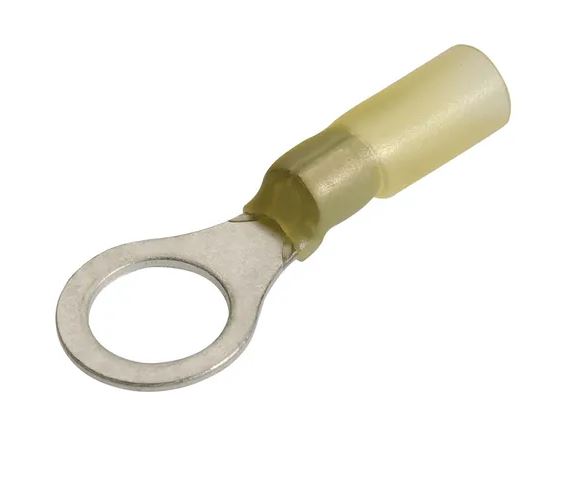 9.5MM ADHESIVE LINED RING TERMINAL YELLOW