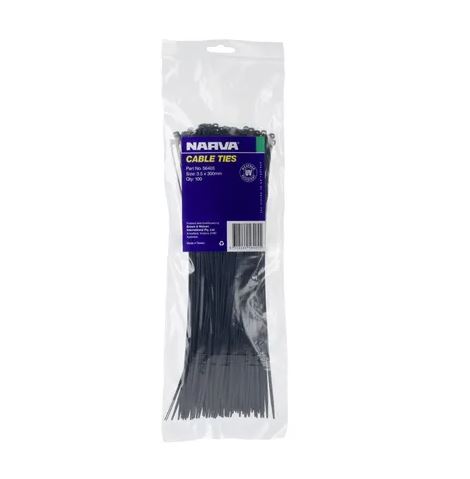 NARVA CABLE TIE 3.5 X 300 100PK