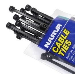 NARVA CABLE TIE 4.8 X 300 100PK