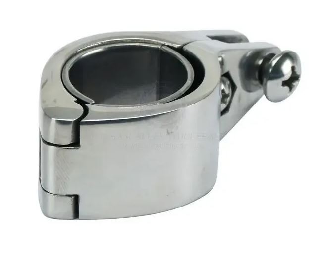 SS TUBE CLAMP HINGED TOP SLIDE 35MM-38MM