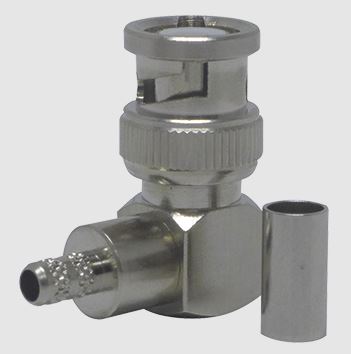 BNC PLUG RG58 LL195 RIGHT ANGLED CRIMP