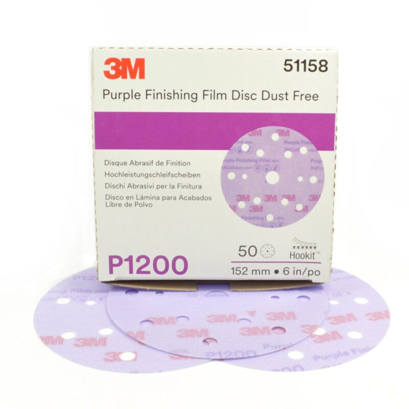 3M 51158 260L+ P1200 HOOKIT DISC 150MM 50 DISCS