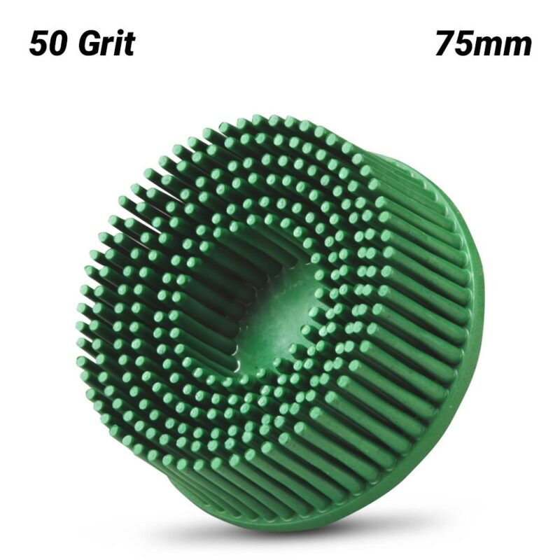 3M 50G ROLOC BRISTLE DISC GREEN 75MMX16MM