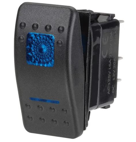 NARVA SW RK OFF/MOM ON-BLU 12V GLOBE
