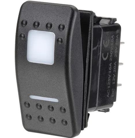 NARVA SW RK MOM ON/OFF/MOM ON RED