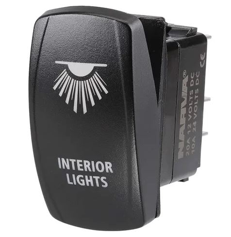 NARVA ROCKER SWITCH 12V INTERIOR LIGHT