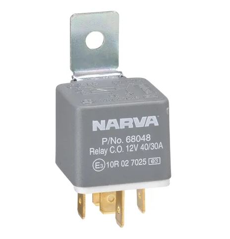 NARVA RELAY 12V 5PIN 40/30A (D) BL