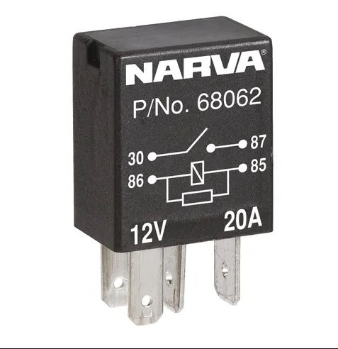 NARVA 12V 4PIN 20A N/O MICRO RELAY 1