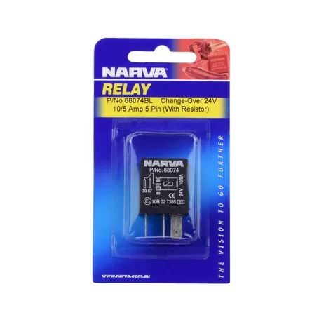 NARVA 24V 10/5A 5 PIN C/O MICRO RELAY 1