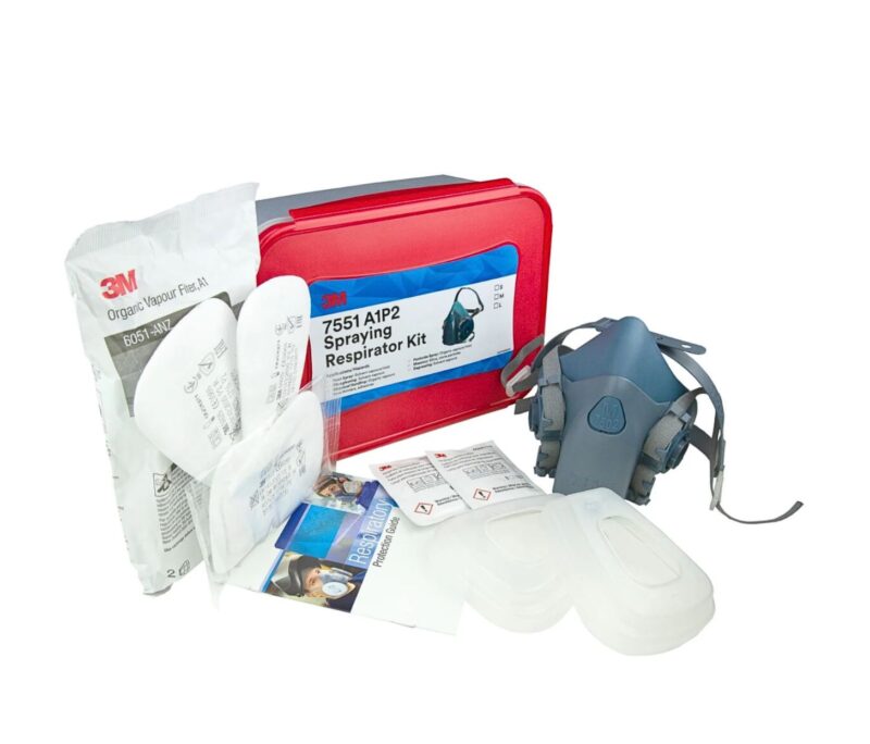 3M 7551 RESPIRATOR KIT SILICONE SMALL (2)
