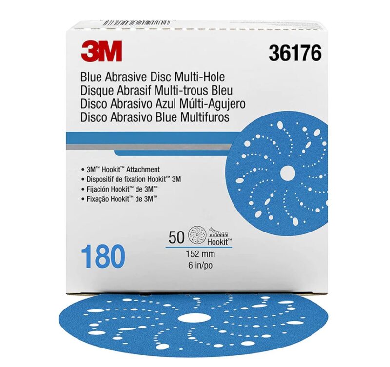3M 36176 BLUE ABRASIVE DISC 180G (BOX)