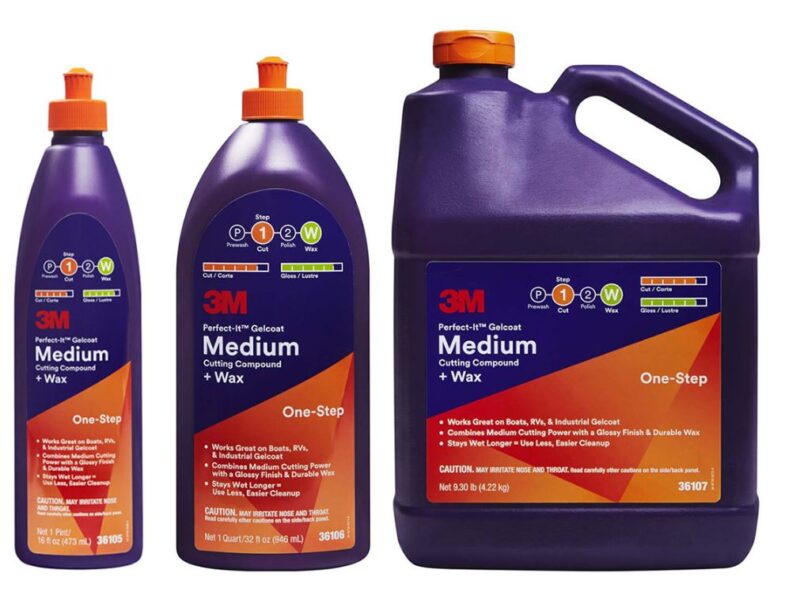3M 36106 MEDIUM CUT COMPOUND + WAX 946ML
