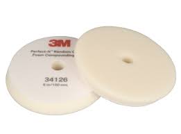 3M 34126 RANDOM ORB COMP FOAM 150MM WHITE 2 PADS (6)
