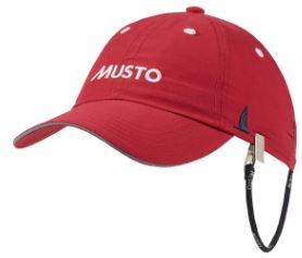 MUSTO ESS FAST DRY CREW CAP TRUE RED