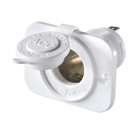 NARVA ACCESSORY SOCKET WHITE FLUSH MOUNT