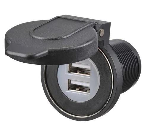 NARVA DUAL USB SCKT HD DUST P/COVER