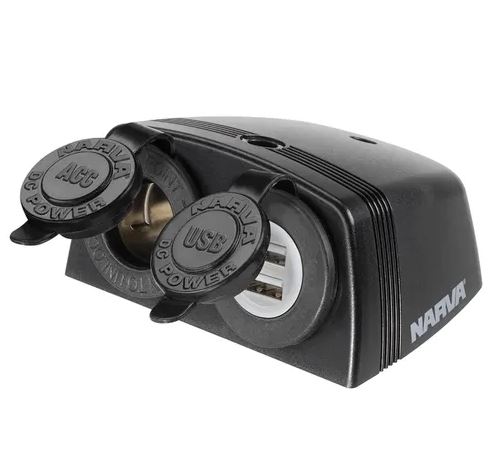 NARVA ACC/DUAL USB TWIN SOCKET S/MNT