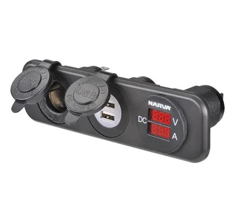 NARVA ACC/AMP/VOLT TRIPLE FLUSH MOUNT