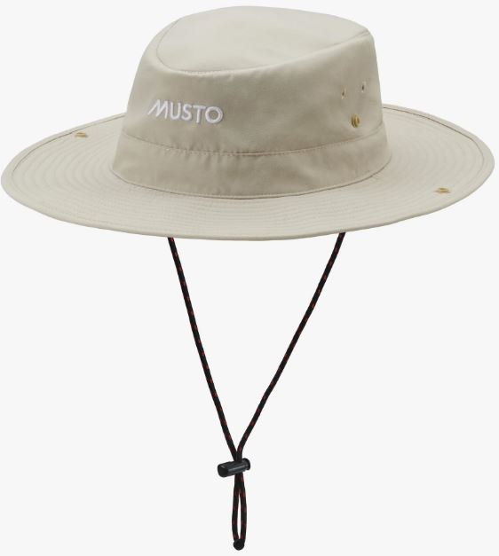 MUSTO FAST DRY BRIMMED HAT LIGHT STONE L/XL