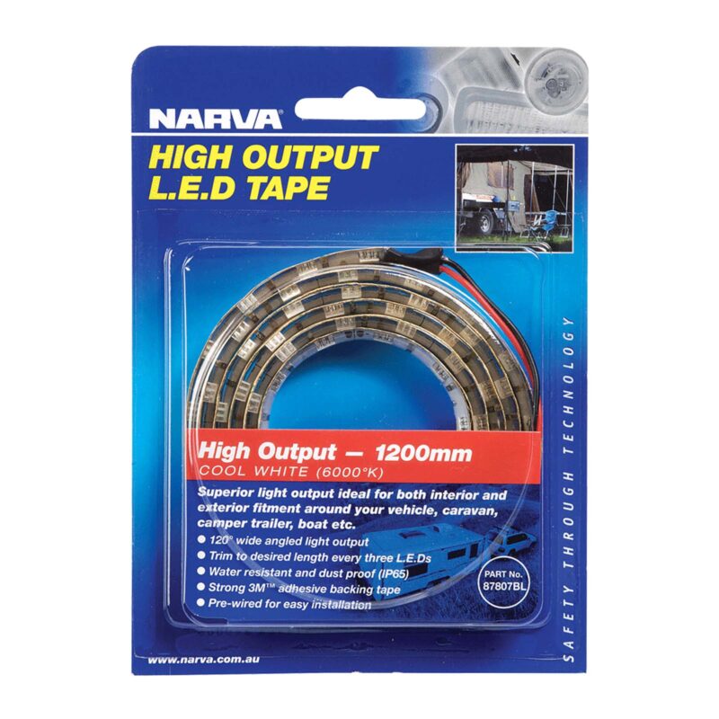 NARVA 12V H/OUTPUT LED TAPE CW 1.2M