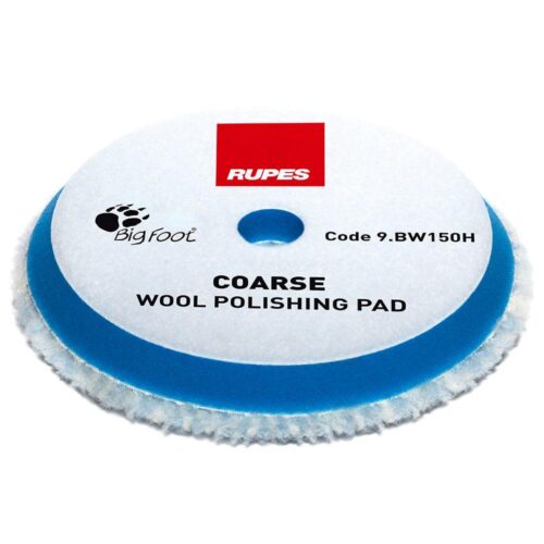 RUPES BLUE WOOL PAD COARSE 130MM