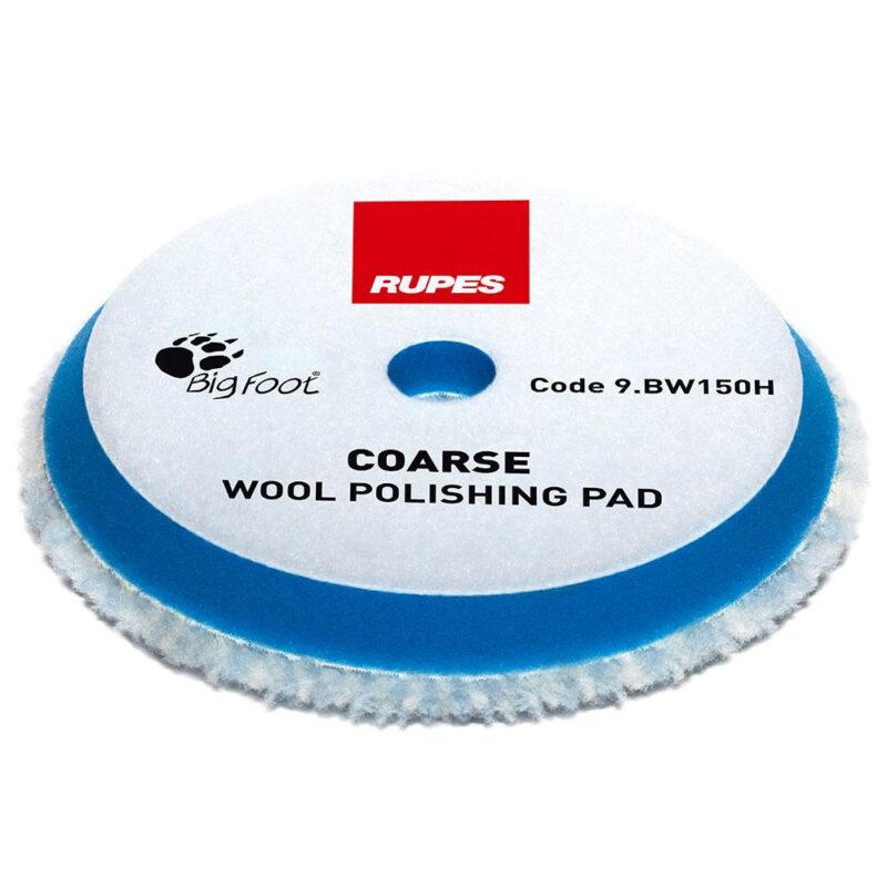 RUPES BLUE WOOL PAD COARSE 130MM