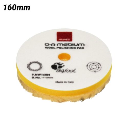 RUPES YELLOW WOOL POLISHING PAD 160MM